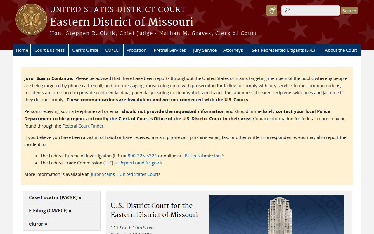 Warren County federal criminal court records district