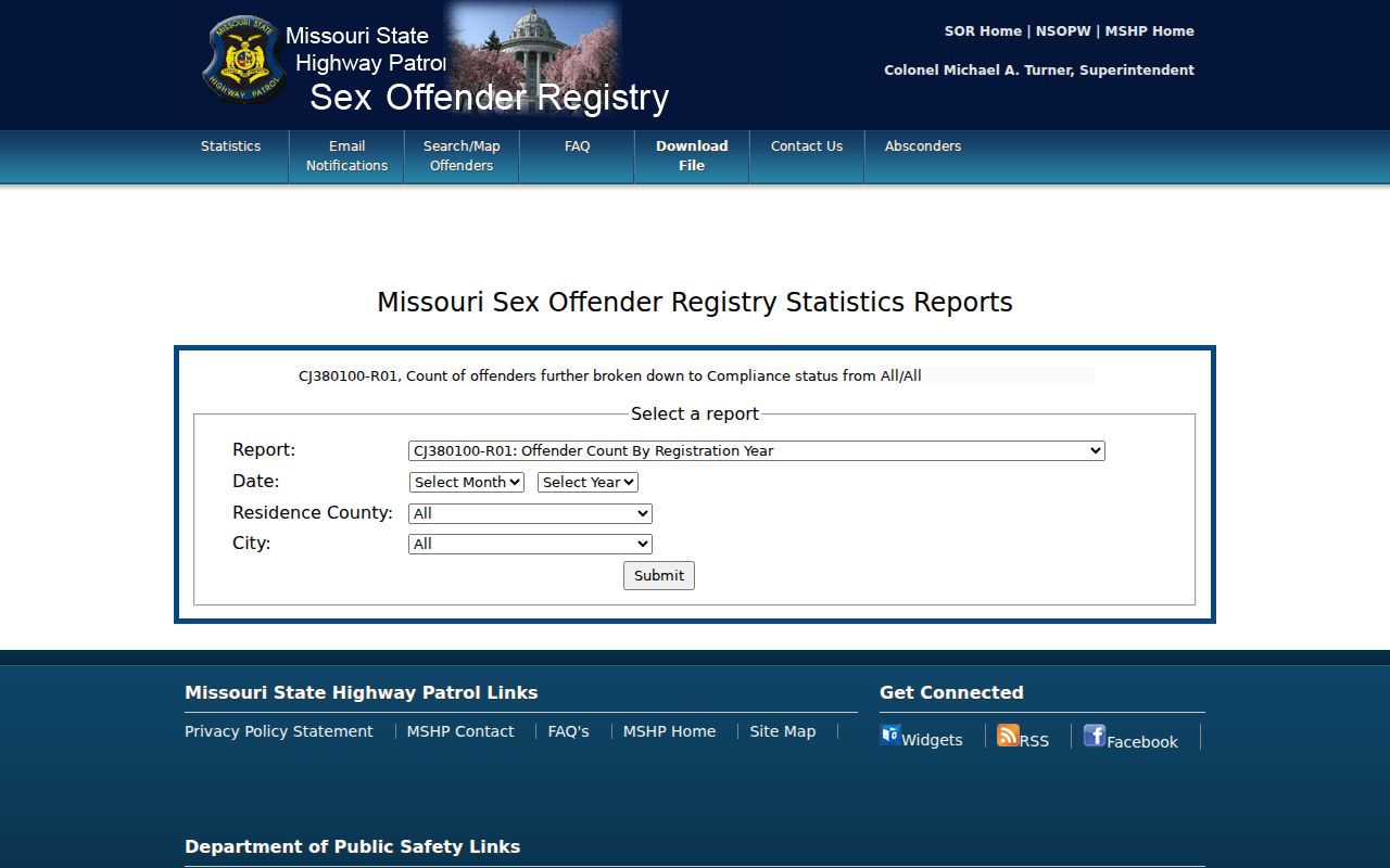 Warren County sex offender check using Missouri registry statistics